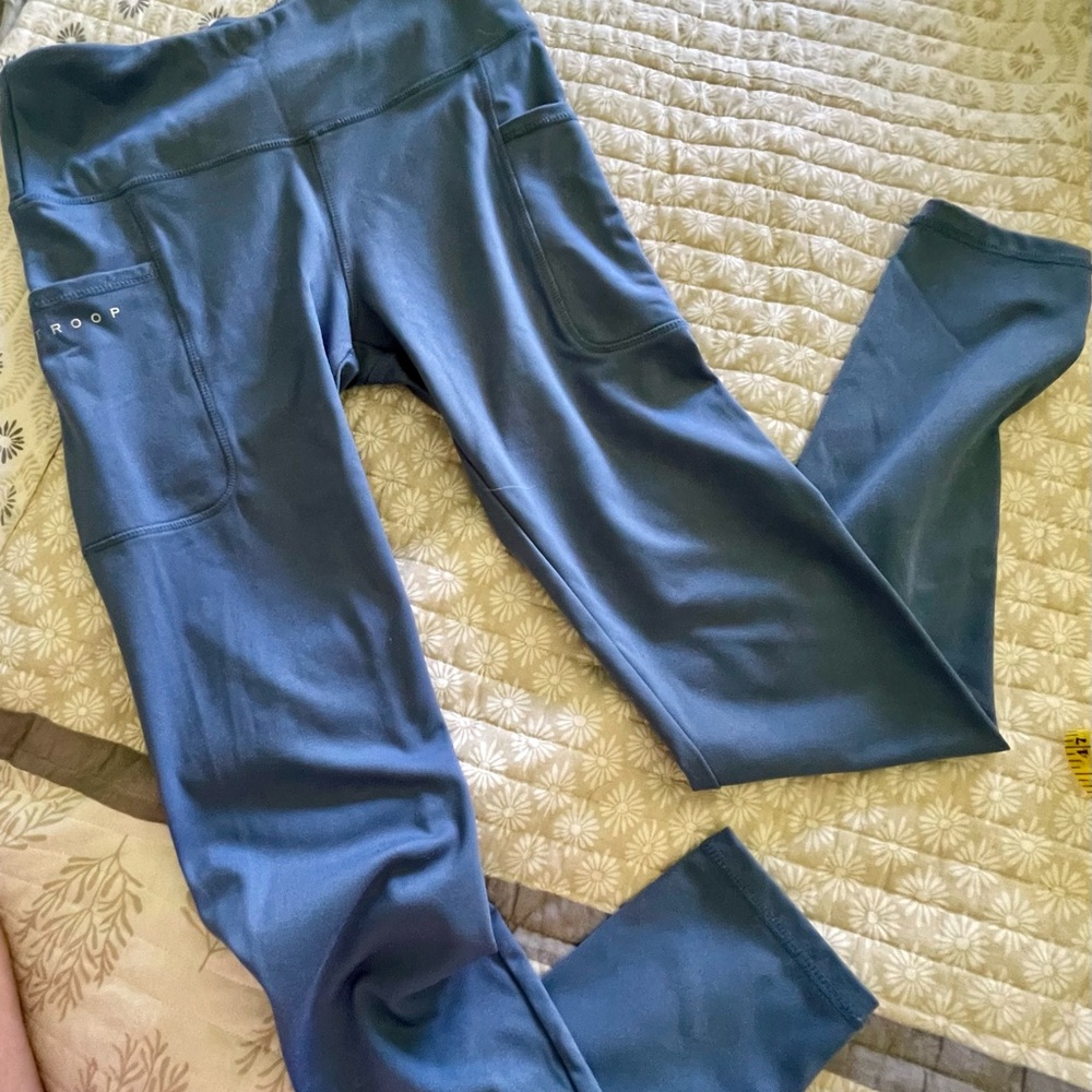 Troop Sustainable Leggings in Steel Blue Sz S - Picture 7 of 8